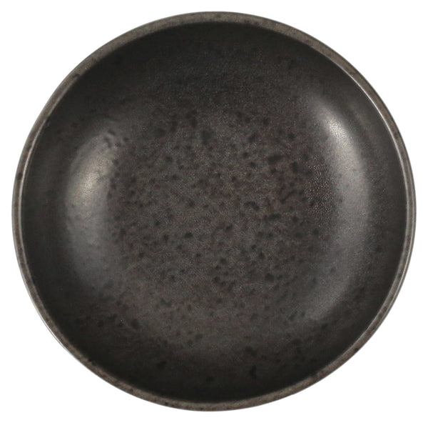 miska Ironstone; 130ml, 10.3x3.5 cm (ØxW); ciemny brąz/czarny; okrągły; 6 sztuka / opakowanie