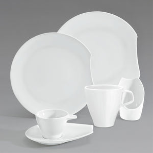 talerz płaski Contrast; 21 cm (Ø); biały; okrągły; 6 sztuka / opakowanie