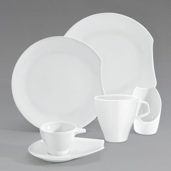 talerz płaski Contrast; 21 cm (Ø); biały; okrągły; 6 sztuka / opakowanie