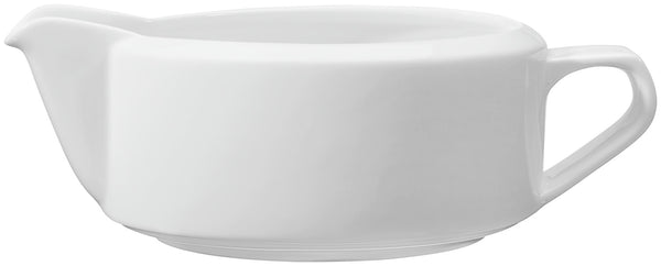 sosjerka Base owalna; 500ml, 9x17.5x7.5 cm (DxSxW); biały; owalny; 4 sztuka / opakowanie