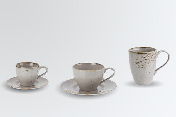 filiżanka do espresso Palana; 120ml, 6.8x6.1 cm (ØxW); szary; 6 sztuka / opakowanie