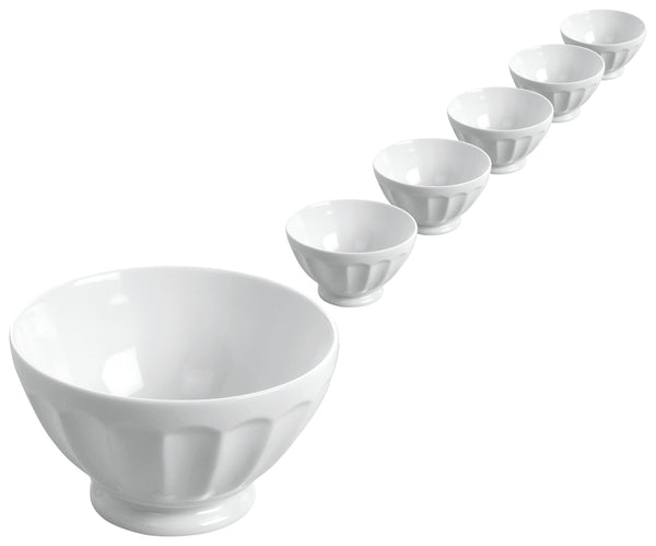 miska Bel Colore; 460ml, 13.5x7.5 cm (ØxW); biały; okrągły; 6 sztuka / opakowanie