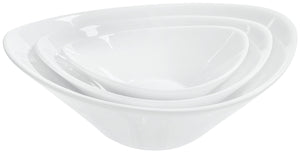 miska Amsterdam; 1000ml, 26x20.8x9 cm (DxSxW); biały; owalny; 3 sztuka / opakowanie