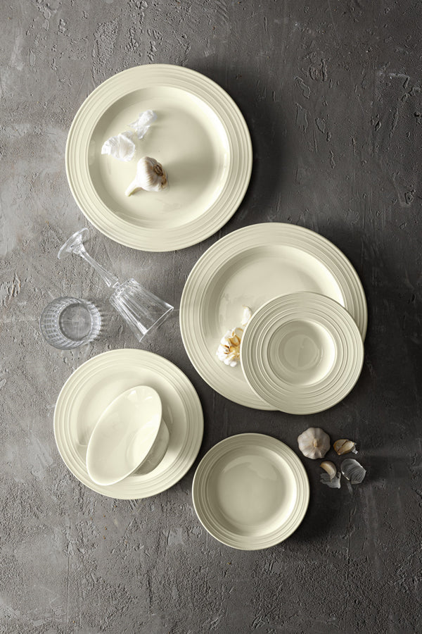 miska Skyline okrągła; 300ml, 17.5x6 cm (ØxW); biel kremowa; okrągły; 6 sztuka / opakowanie