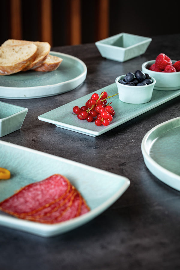 talerz  Torto okrągły; 21x2 cm (ØxW); turkusowy/niebieski; okrągły; 6 sztuka / opakowanie