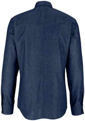Jeanshemd Ryan; Kleidergröße 45/46; ciemny niebieski