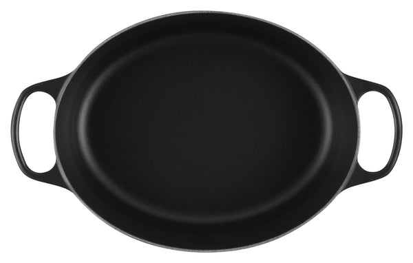 Bräter Signature oval; 4700ml, 37.8x24x17 cm (DxSxW); czarny; owalny