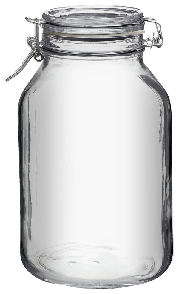 słoik z zamknięciem pałąkowym Fido Herm; 3000ml, 15.1x24.2 cm (ØxW); transparentny; 6 sztuka / opakowanie