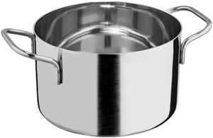 mini garnek Pani; 900ml, 12x7.5 cm (ØxW); srebro; okrągły