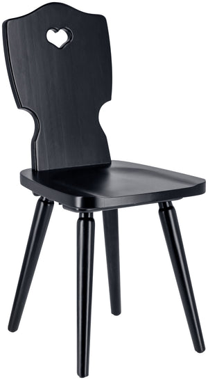 Holzstuhl Vroni; 41x50x88.5 cm (SxGxW); czarny; 2 sztuka / opakowanie