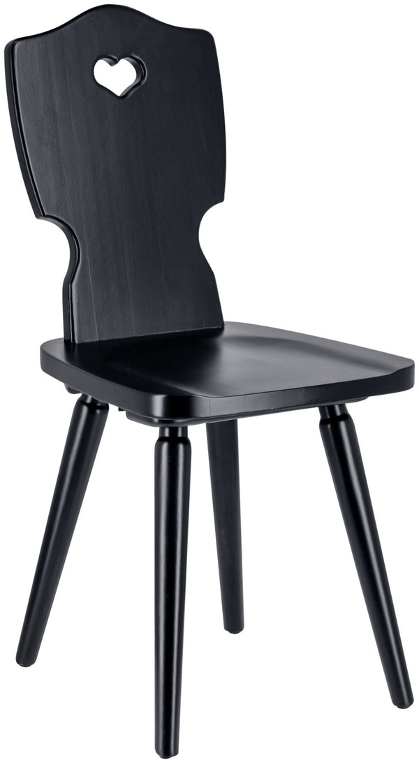 Holzstuhl Vroni; 41x50x88.5 cm (SxGxW); czarny; 2 sztuka / opakowanie