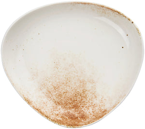 talerz głęboki Purior; 800ml, 24.5x22x6 cm (DxSxW); biały/brązowy; owalny; 2 sztuka / opakowanie
