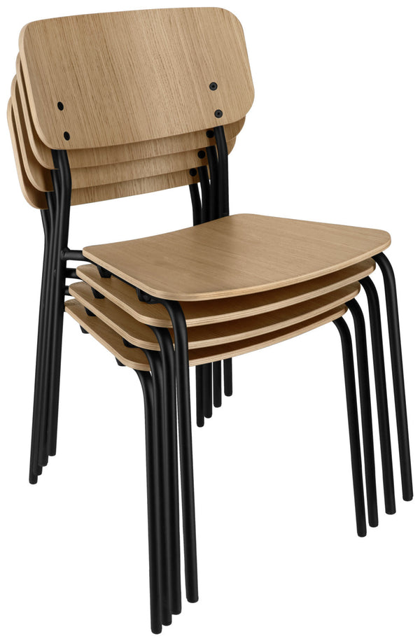 Holzstuhl Kantino; 46x52x78 cm (SxGxW); siedzisko dąb