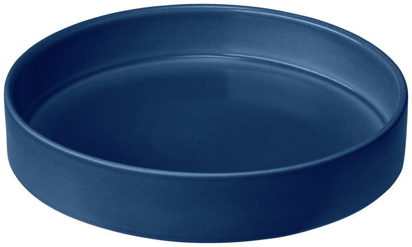 talerz z wysokim rantem Skady matowy; 750ml, 20.5x4 cm (ØxW); ciemny niebieski; okrągły; 4 sztuka / opakowanie