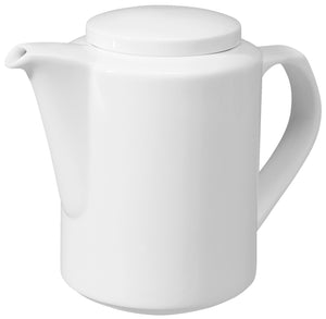 dzbanek do kawy Base z pokrywką; 500ml, 9.2x15 cm (ØxW); biały; okrągły; 4 sztuka / opakowanie