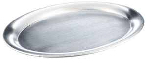 taca ze stali nierdzewnej Caccia; 26.5x20x1 cm (DxSxW); srebro; owalny; 10 sztuka / opakowanie