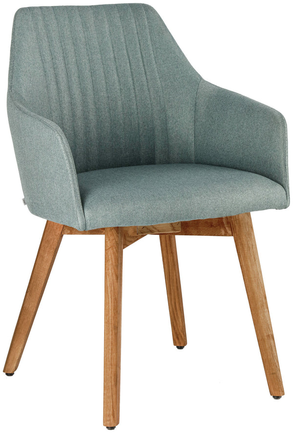 krzesło Arne; 55x57x85 cm (SxGxW); siedzisko jasny niebieski, stelaż dąb/naturalny; 2 sztuka / opakowanie