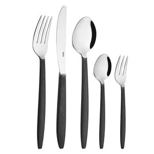 łyżka stołowa Kapstadt; 19.9 cm (D); srebro, Griff czarny; 12 sztuka / opakowanie