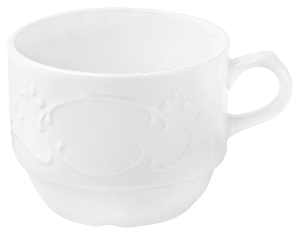 filiżanka do kawy Sinfonie; 180ml, 8.1x6.6 cm (ØxW); biały; okrągły; 6 sztuka / opakowanie