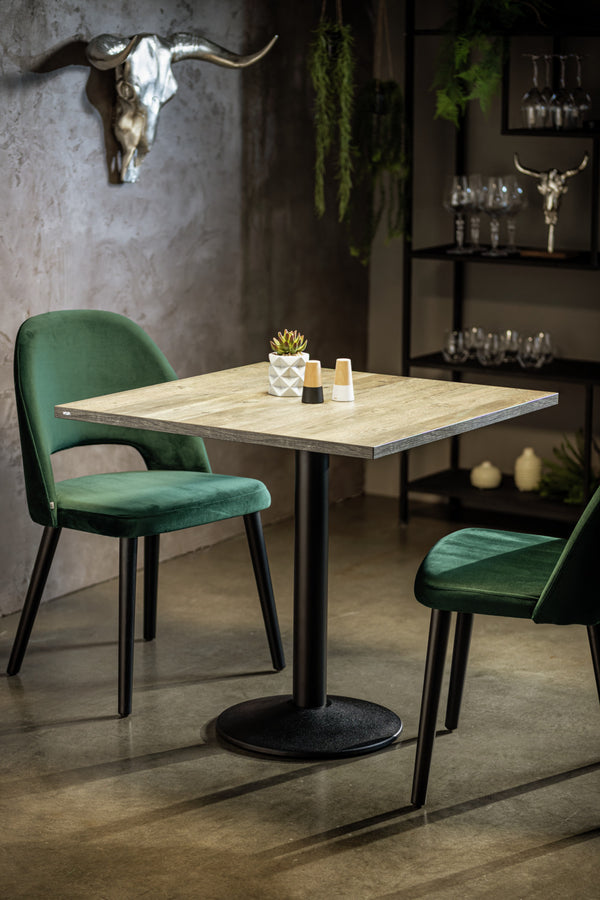 krzesło Tonda; 51x64x78 cm (SxGxW); siedzisko jodła zielona, stelaż czarny