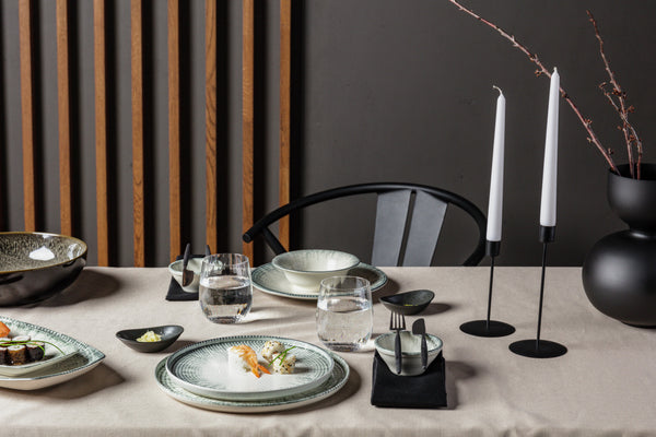 miska Kuori; 350ml, 16x4.5 cm (ØxW); biały/szary/czarny; okrągły; 6 sztuka / opakowanie