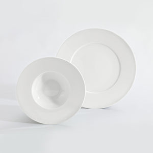 talerz głęboki Noon; 260ml, 23x4.3 cm (ØxW); biały; okrągły; 6 sztuka / opakowanie