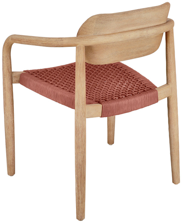 Stuhl Mando; 56x49x76 cm (SxGxW); siedzisko terakota, stelaż naturalny; 2 sztuka / opakowanie