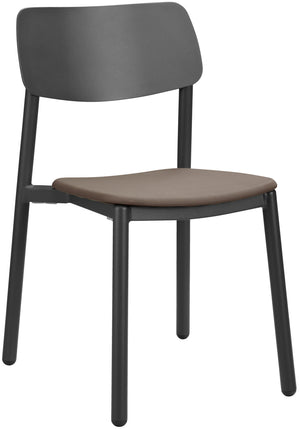 krzesło Punta bez podłokietników; 48.5x52.5x81 cm (SxGxW); siedzisko taupe, stelaż antracyt; 4 sztuka / opakowanie