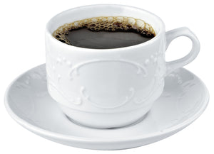 filiżanka do kawy Sinfonie; 180ml, 8.1x6.6 cm (ØxW); biały; okrągły; 6 sztuka / opakowanie