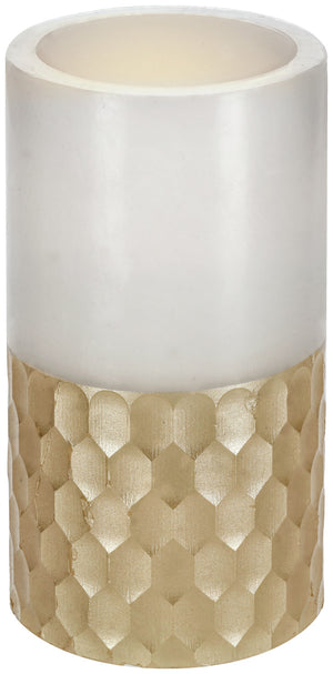 lampa stołowa LED  Sumi; 7.5x15 cm (ØxW); biel kremowa/złoto; 2 sztuka / opakowanie