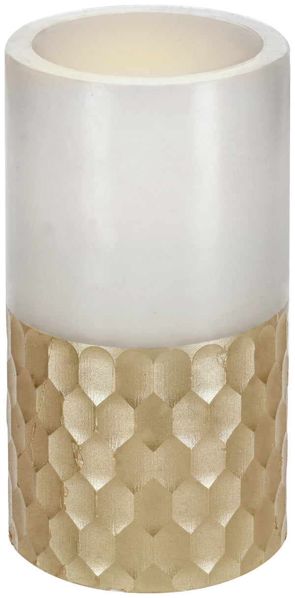 lampa stołowa LED  Sumi; 7.5x15 cm (ØxW); biel kremowa/złoto; 2 sztuka / opakowanie