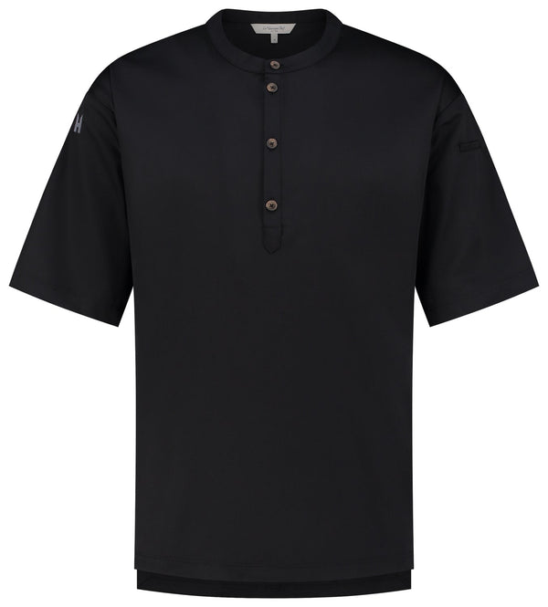 Kochshirt Gorgio; Kleidergröße 2XL; czarny