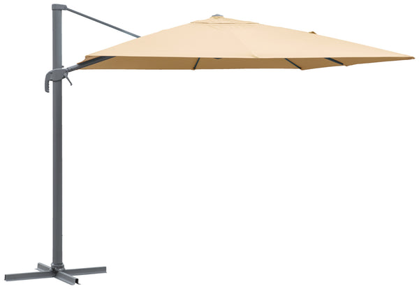 parasol rzymski Elyo; 300x400x275 cm (DxSxW); ecru; prostokątny