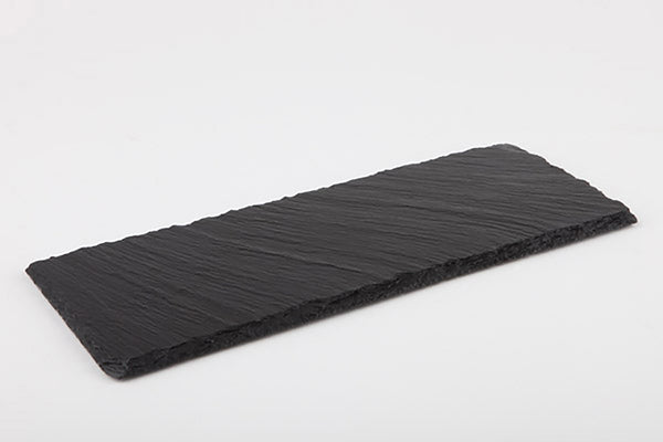 taca z łupka naturalnego; 30x12x0.7 cm (DxSxW); czarny; prostokątny