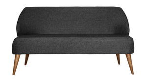 sofa 3-osobowa Lasse tkanina; 155x60x82 cm (SxGxW); antracyt melanż