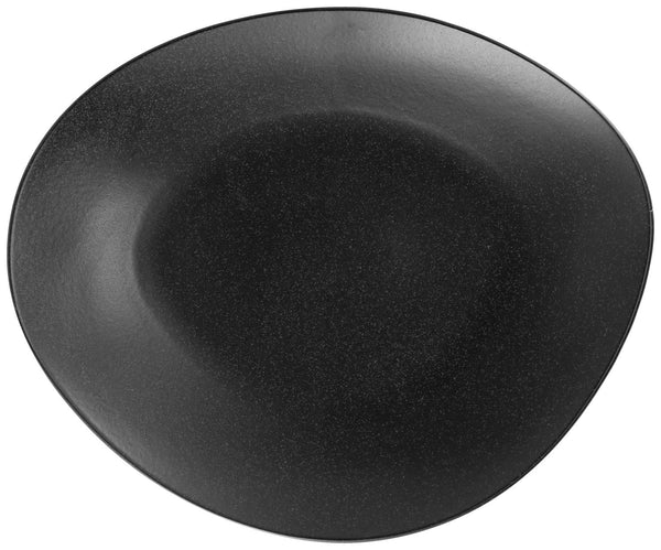 talerz płaski Masca organiczny kształt; 32x26.5 cm (DxS); czarny; organiczny; 6 sztuka / opakowanie