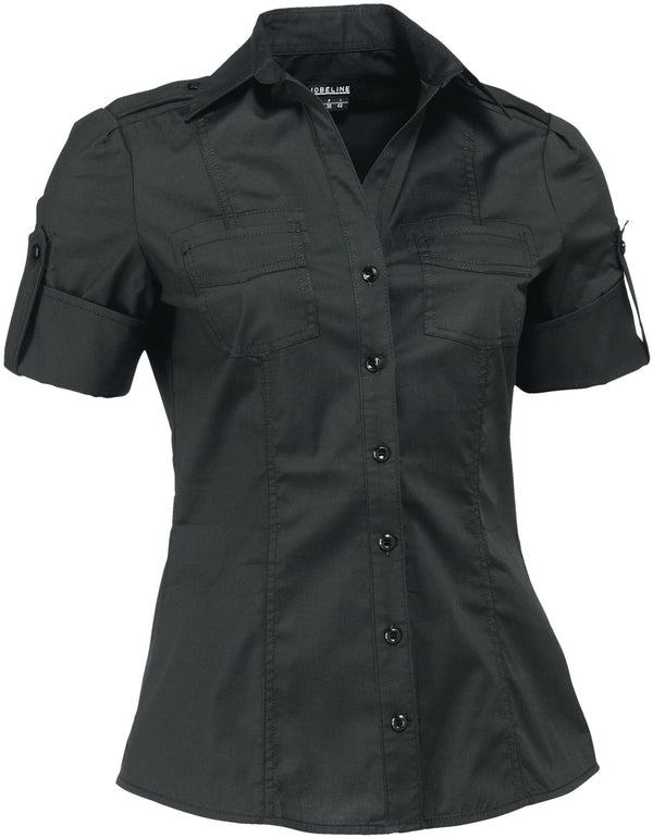 bluzka damska Kate krótki rękaw; Kleidergröße 48; czarny