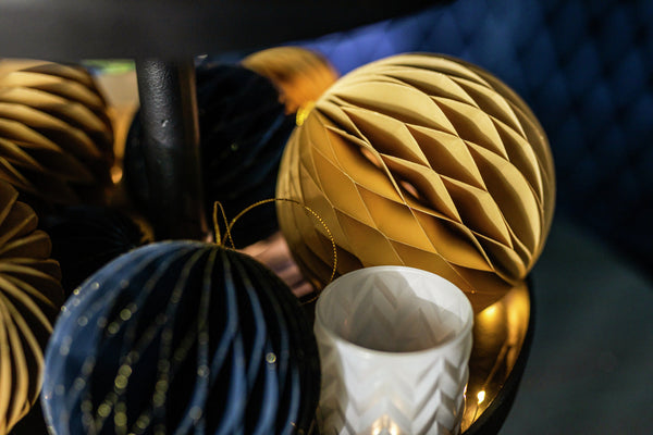 zawieszka dekoracyjna kula Honoka; 15 cm (Ø); złoto; 6 sztuka / opakowanie