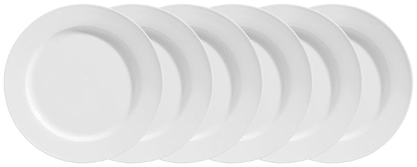 talerz płaski Base; 26 cm (Ø); biały; okrągły; 6 sztuka / opakowanie