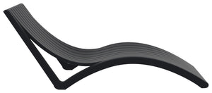 leżanka Slim; 180x72x70 cm (DxSxW); czarny