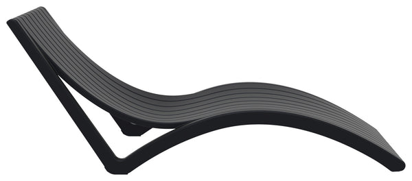 leżanka Slim; 180x72x70 cm (DxSxW); czarny