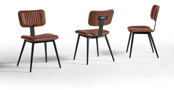 krzesło Nolo; 47x54x81 cm (SxGxW); siedzisko brązowy, stelaż czarny; 2 sztuka / opakowanie