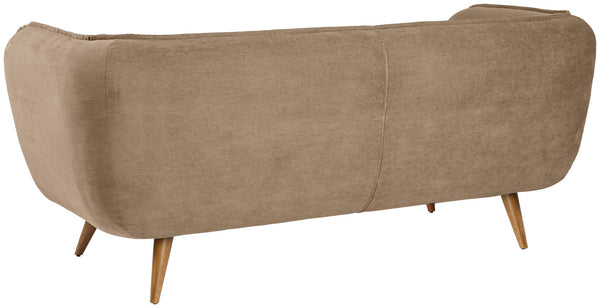 brązowe nogi; 183x88x76 cm (SxGxW); siedzisko taupe