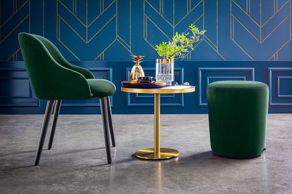 podstawa Orio; 30x44 cm (ØxW); złoto; okrągły