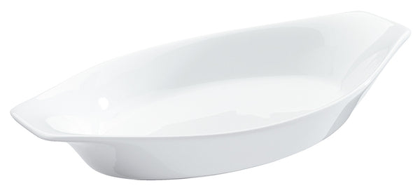naczynie porcelanowe do zapiekania Carte; 280ml, 21x11.5x3 cm (DxSxW); biały; 6 sztuka / opakowanie