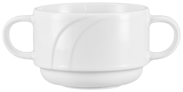 bulionówka Melody; 280ml, 9.6x6.5 cm (ØxW); biały; okrągły; 6 sztuka / opakowanie