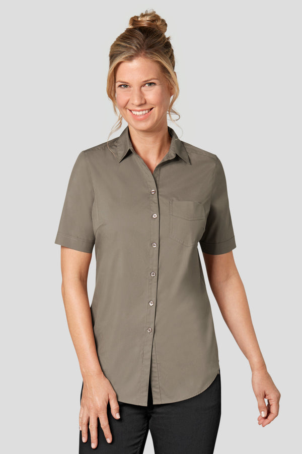 bluzka damska Kim krótki rękaw; Kleidergröße 42; taupe