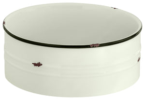 miska Liron okrągła; 1200ml, 18x6.5 cm (ØxW); biel kremowa/czarny; okrągły; 3 sztuka / opakowanie