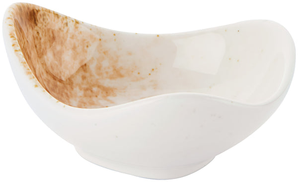 miseczka Purior; 40ml, 8.3x7.8x4.2 cm (DxSxW); biały/brązowy; 12 sztuka / opakowanie