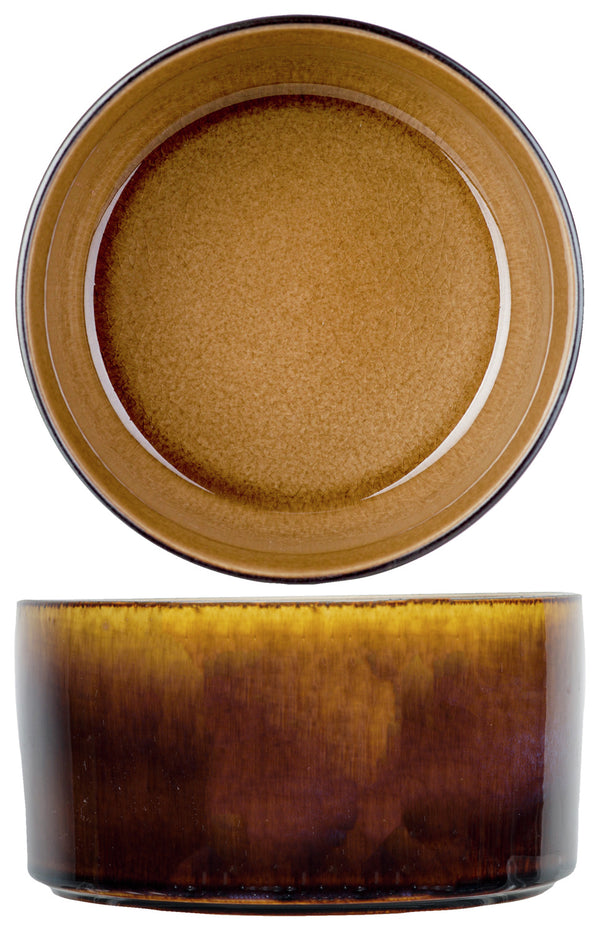 miska Quintana; 2150ml, 19.5x10 cm (ØxW); bursztyn